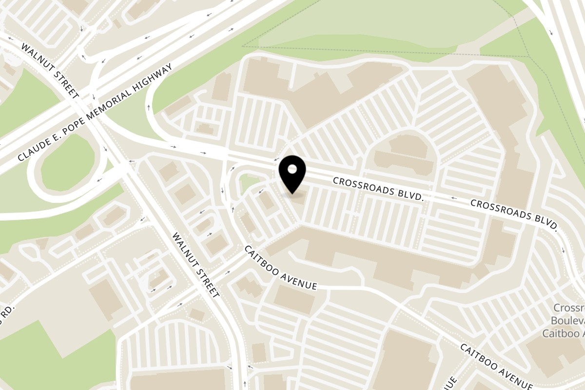 Map showing the location of Remington Grill Cary on 208 Crossroads Blvd in Cary